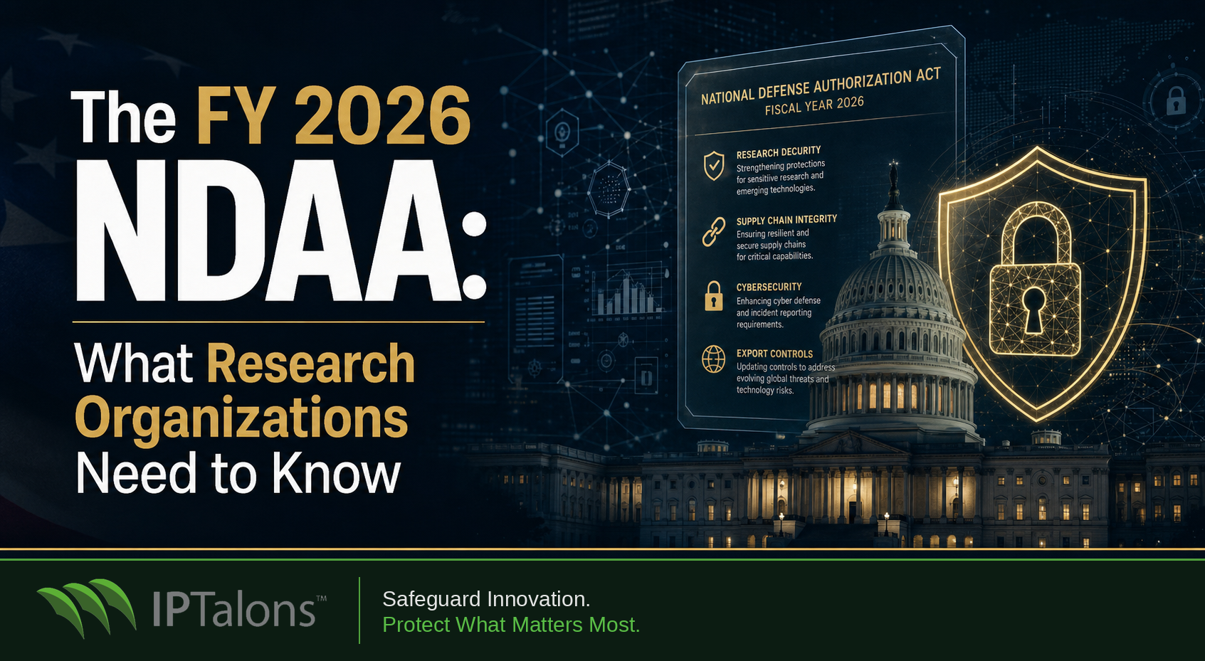 The FY 2026 NDAA: What Research Organizations Need to Know